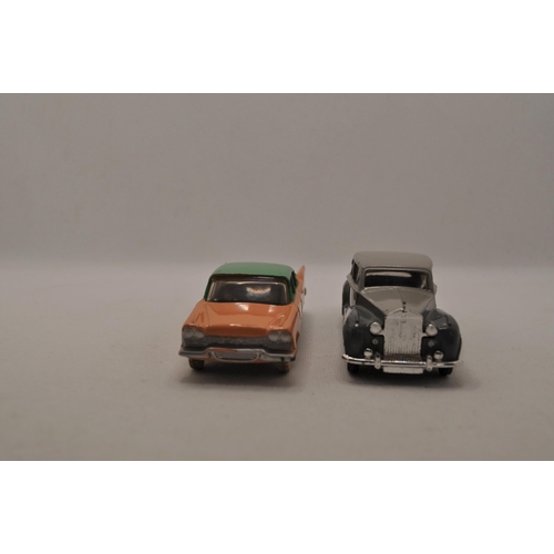 213 - Two unboxed cars from Dinky Toys - Plymouth Plaza 178 and Rolls-Royce silver wraith