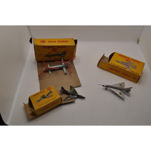 234 - Dinky Meccano metal aircraft, some with boxes, x25 items in total