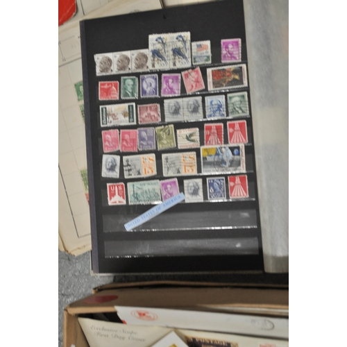 24 - A selection of stamps from different countries such as Great Britain and China together with 1st Day... 