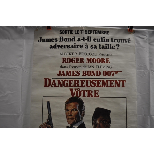 37 - 11th September, A View to a Kill, full length poster (French) featuring Roger Moore 007 and Grace Jo... 