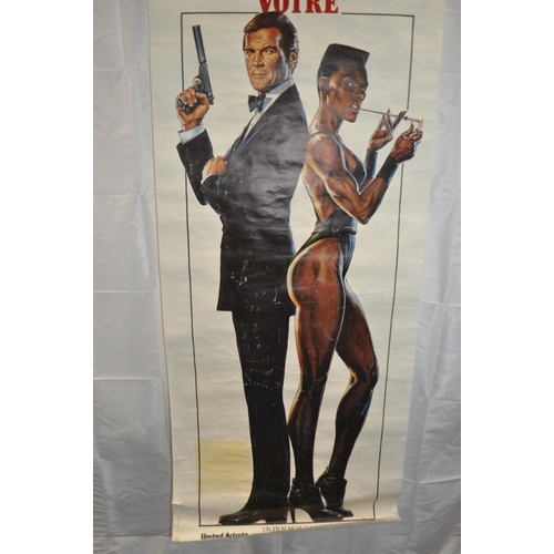 37 - 11th September, A View to a Kill, full length poster (French) featuring Roger Moore 007 and Grace Jo... 