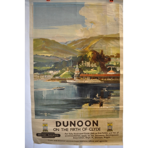 39 - Vintage British railways coloured  poster Dunoon on the Firth of Clyde