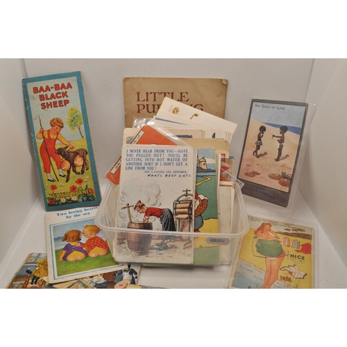 48 - A quantity of retro birthday cards and postcards to include themes pertaining to movie/film star, sa... 