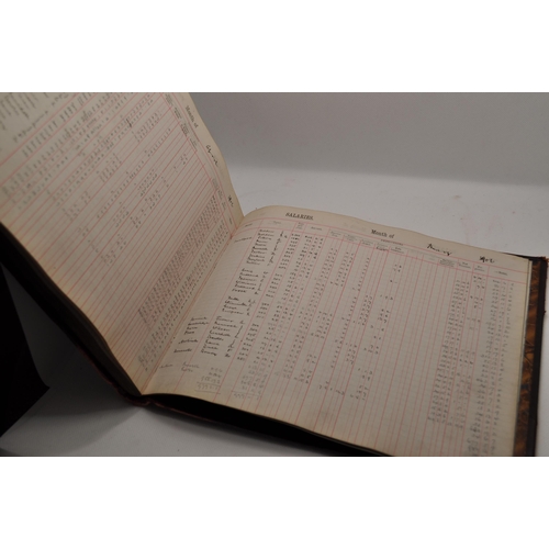 76 - Great Eastern handwritten wages ledger from January 1893 to June 1906, includes wages relating to, S... 