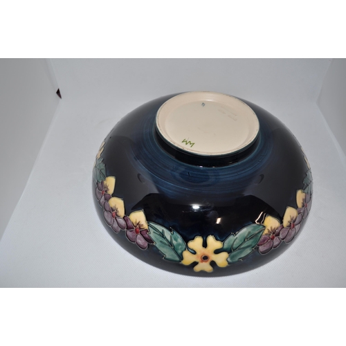 88 - Moorcroft Oberon large fruit bowl designed by Rachel Bishop, approx. diameter 26cm