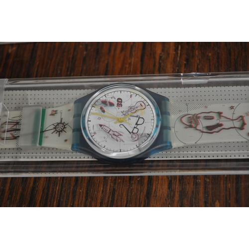 105 - Swatch watch 3D effect GL108, with box