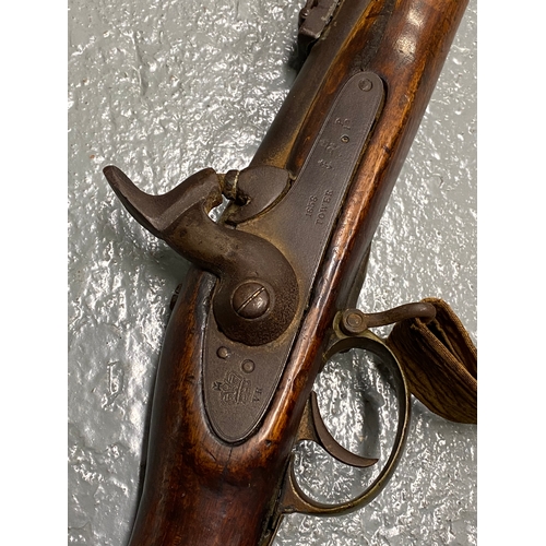 143 - Enfield 1858 Tower 3 Band Rifle VR Stamp, sling and ramrod