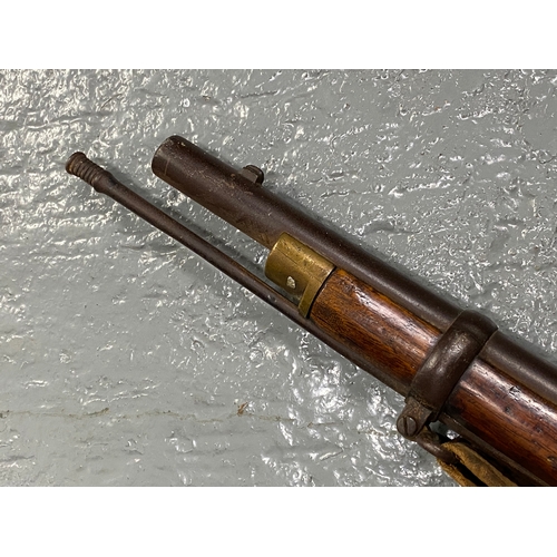 143 - Enfield 1858 Tower 3 Band Rifle VR Stamp, sling and ramrod