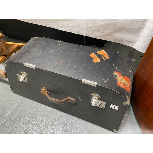 145 - Vintage car luggage trunk