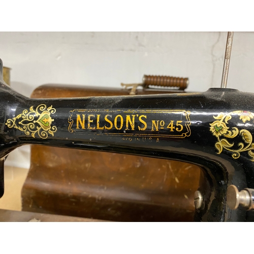 11 - Vintage Nelson sewing machine in case