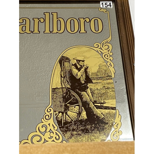 154 - Vintage Marlboro mirror, approx size 50X60cm