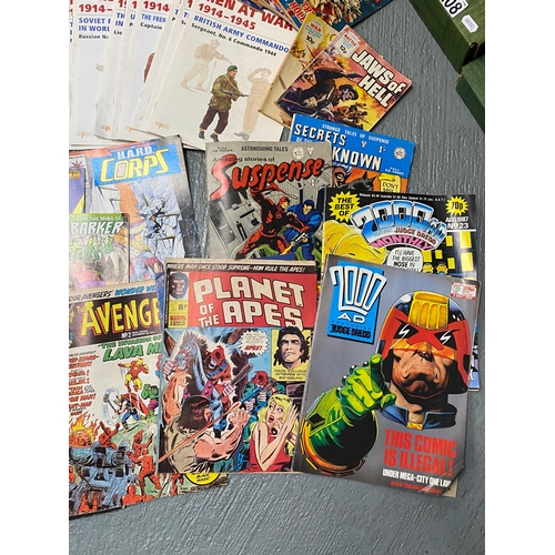 45 - A selection of Marvel, DC comics, Valiant, First comics, Alan Class, 2000AD including Secret Wars Sp... 