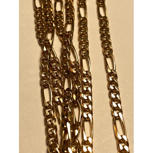 38 - 9ct yellow gold necklace, stamped 375, approx length of chain 30