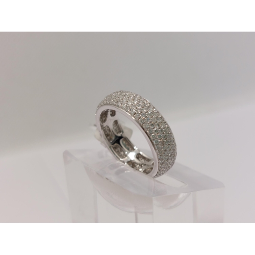 55 - 18ct white gold diamond ring of 2.0cts, approx size M/N