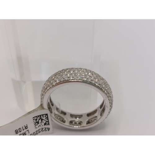 55 - 18ct white gold diamond ring of 2.0cts, approx size M/N