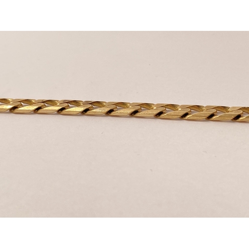 75 - 9ct yellow gold heavy curb bracelet, stamped 9k/375. Approx L19cm. approx weight 16.8g