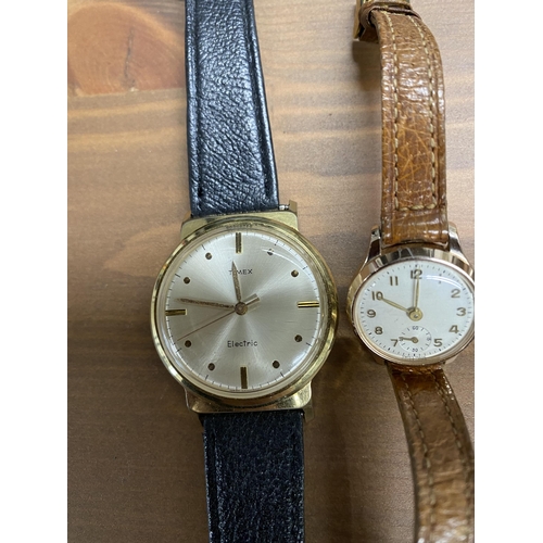 201 - A selection of wristwatches and watch faces, to include a vintage ladies wristwatch with silver mark... 