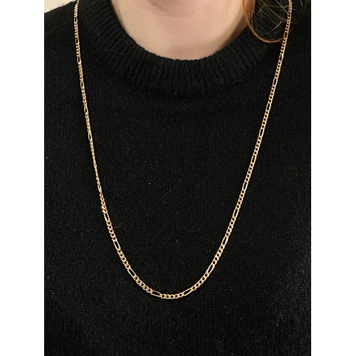 38 - 9ct yellow gold necklace, stamped 375, approx length of chain 30