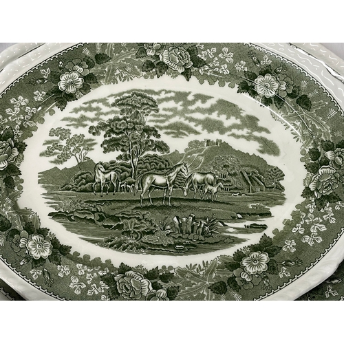 81 - A large quantity of Adams real English ironstone china depicting English countryside scene, terrines... 