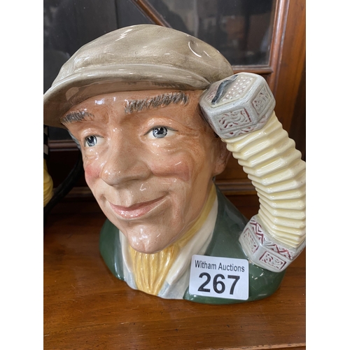 267 - A quantity of collectible Royal Doulton Toby jugs of distinct designs to include The Busker, Old Sal... 