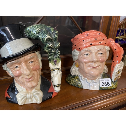 266 - A quantity of collectible Toby Jugs of various designs Royal Doulton, Fortune Teller limited edition... 