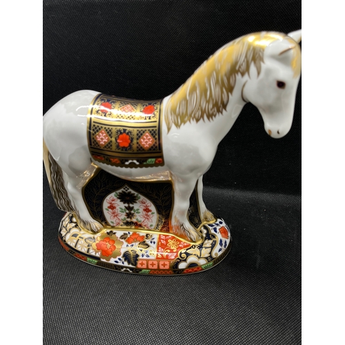 175 - Royal Crown Derby Appleby Mare no. 381/1500 . With box and certificate signed Sinclair to base