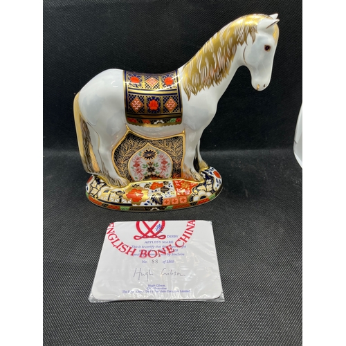 176 - Royal Crown Derby Appleby Mare number 88 of 1500. With box and certificate signed Sinclair to base