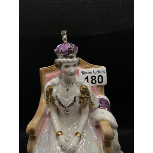 180 - Royal Worcester limited edition commemorative figure of Her Majesty to celebrate the Golden Jubilee ... 