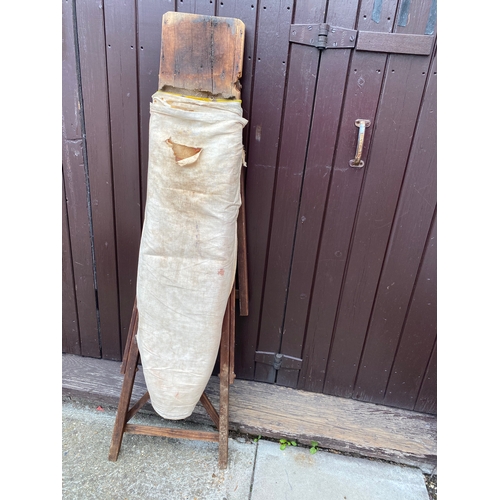 31 - Antique wooden ironing Board