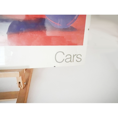 274 - Andy Warhol large framed coloured print entitled 'Cars', together with one other framed print of a M... 