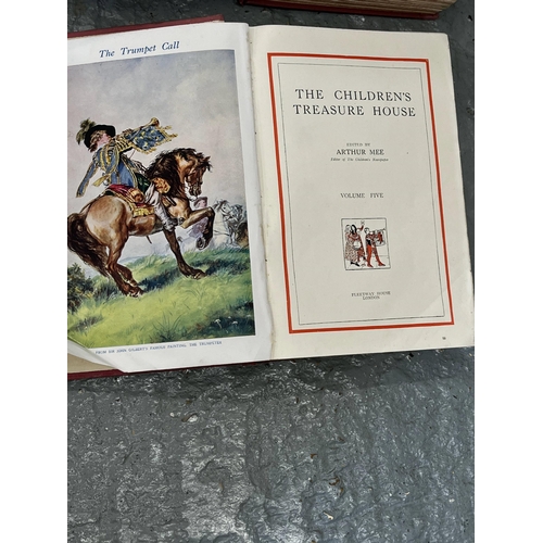 16 - Volumes 1-7 of The Childrens Treasure House hardback cover edited by Arthur Mee, editor of the Chil... 