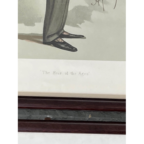 19 - A collection of Vanity Fair 'SPY' prints comprising of The Heir of the ages with a 'The Law society ... 