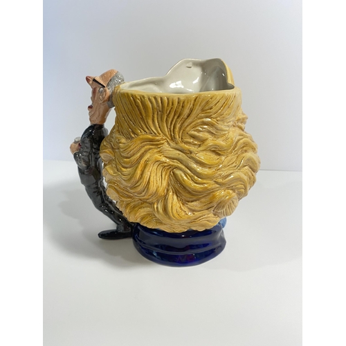 48 - Glazed Expressions Spitting Image hand painted character jug of Margaret Thatcher and Dennis, Limite... 