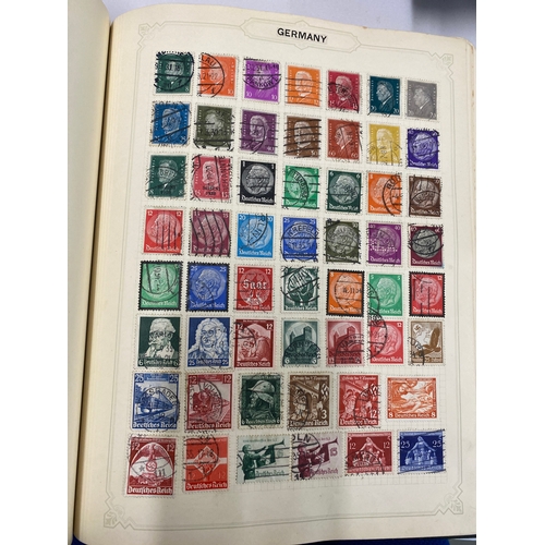 160 - Three hardback Simplex Deluxe Albums by Stanley Gibbons containing a selection of various stamps fro... 