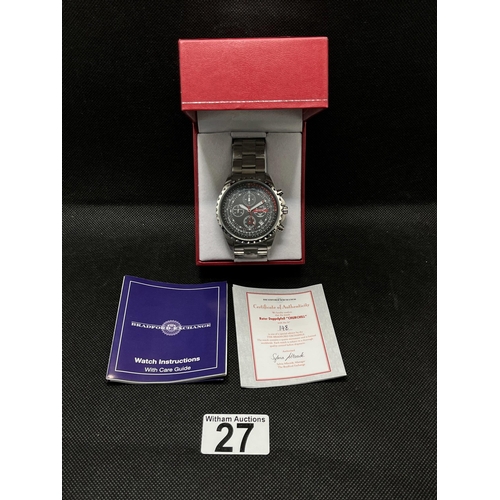 27 - A Roter Doppel Feil 'Churchill' chronograph watch no. 148 of special edition by the Bradford Exchang... 