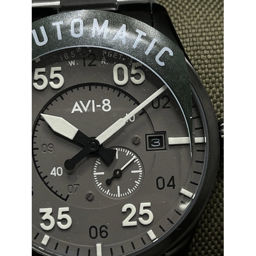 31 - AVI-8 timepiece  Spitfire Type 300 automatic gunmetal grey, model no AV-4073-434, case size 42mm, as... 