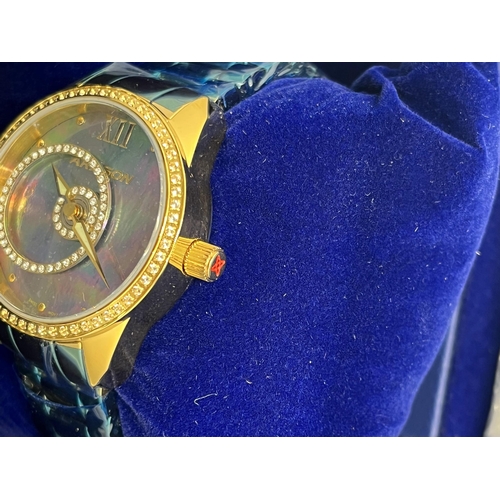 38 - Aragon abalone-star halo face spinner, 37 mm case, currently out of stock on Aragon website, as new,... 