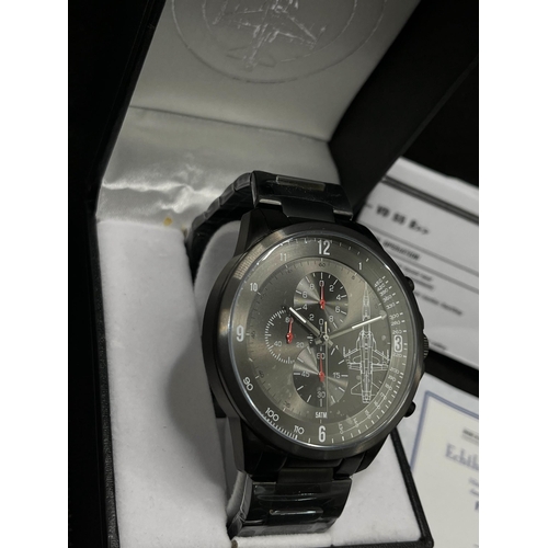 51 - A Bradford Exchange 'F5 Tiger II' wristwatch, no. 555 of 4,999, 40mm case, with certificate correspo... 