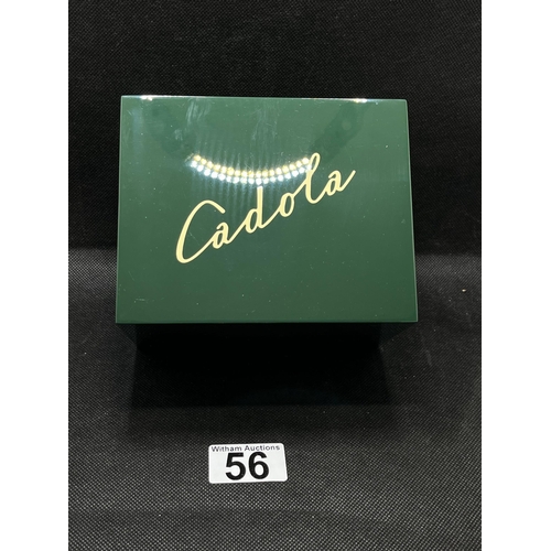 56 - A Cadola 'Bellator' wristwatch in racing green, no. 440/500, 43mm case, a scratch resistant sapphire... 