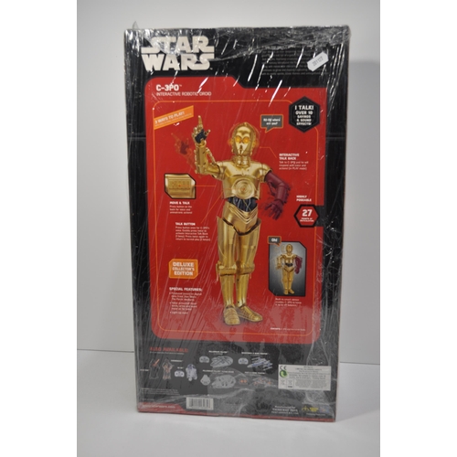 156 - Star Wars C3P0 Animatronic Interactive Figure, Disney Think Way Toys , 13485, Approx height of figur... 