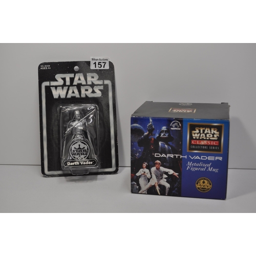 157 - Darth Vader limited edition ceramic figural fug with box and certificate, approved by Lucas Film cel... 