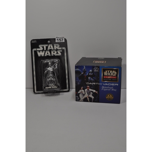 157 - Darth Vader limited edition ceramic figural fug with box and certificate, approved by Lucas Film cel... 