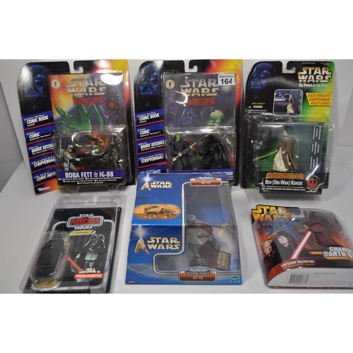 164 - Kenner Boba Fett vs IG-88 with Dark Horse Comic, Kenner Xizor vs Darth Vader with comic, both 1996 u... 