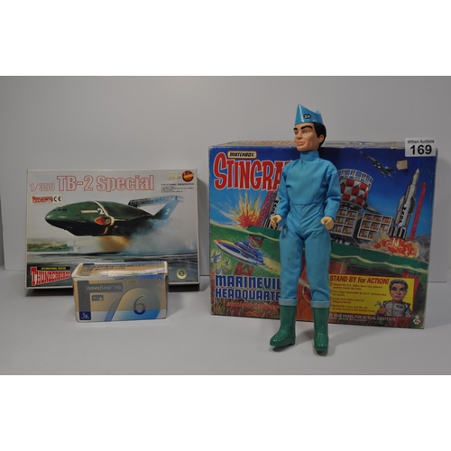 169 - Captain Scarlet items consisting; Matchbox Stingray Marineville Headquarters action playset with box... 