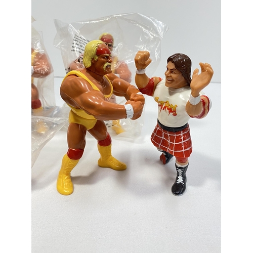 180 - Hulk Hogan WWE wrestlers series 2, 1991 titan sports inc for Hasbro X4 in total (of which x3 are in ... 