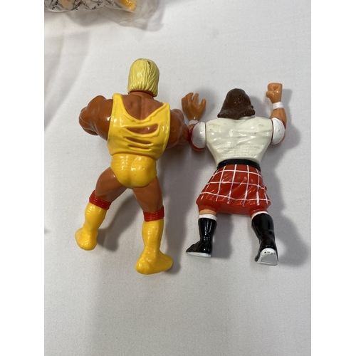 180 - Hulk Hogan WWE wrestlers series 2, 1991 titan sports inc for Hasbro X4 in total (of which x3 are in ... 