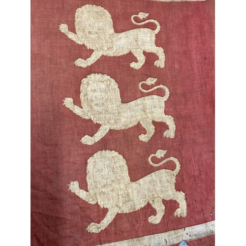 225 - Royal Standard Antique flag, A/F approx size  33