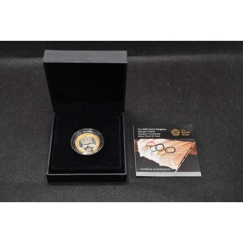 260 - Royal Mint The 2008 UK Olympic Games Handover Ceremony silver proof £2 coin with box and certificate