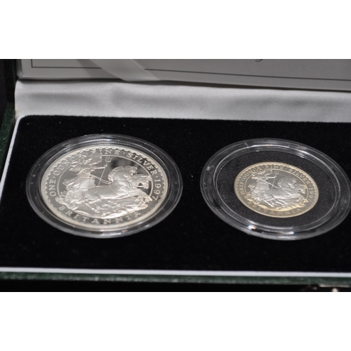 261 - 1997 Britannia Silver Proof Collection - 4 coin set with certificate of authenticity and box