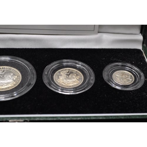 261 - 1997 Britannia Silver Proof Collection - 4 coin set with certificate of authenticity and box